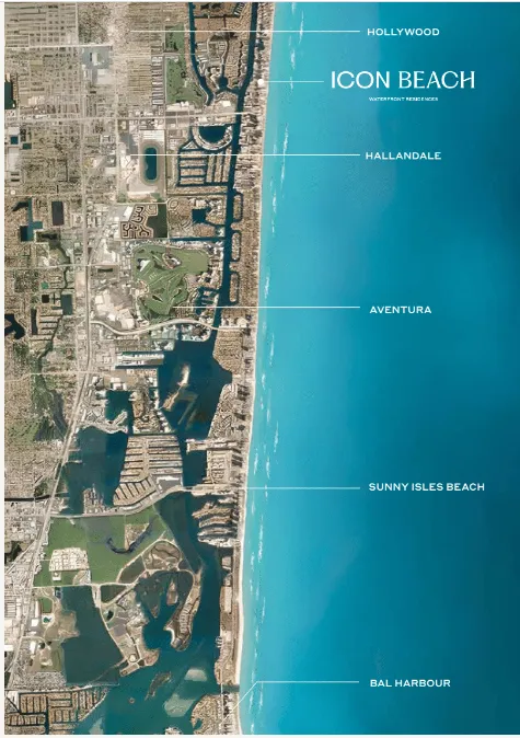 ICON BEACH RESIDENCIAS FRENTE AL MAR: Mapa del barrio vibrante